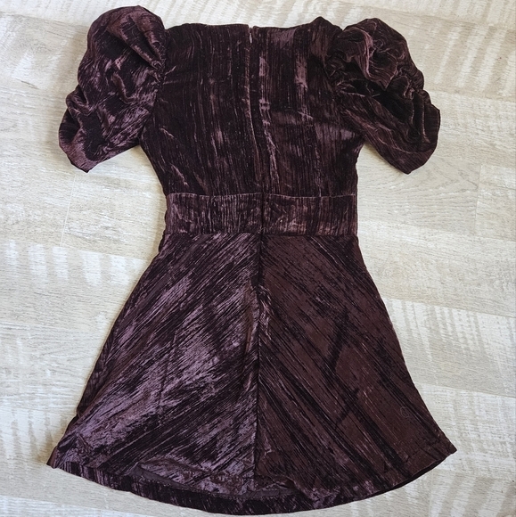 Topshop Velvet Mini Dress - Picture 8 of 13